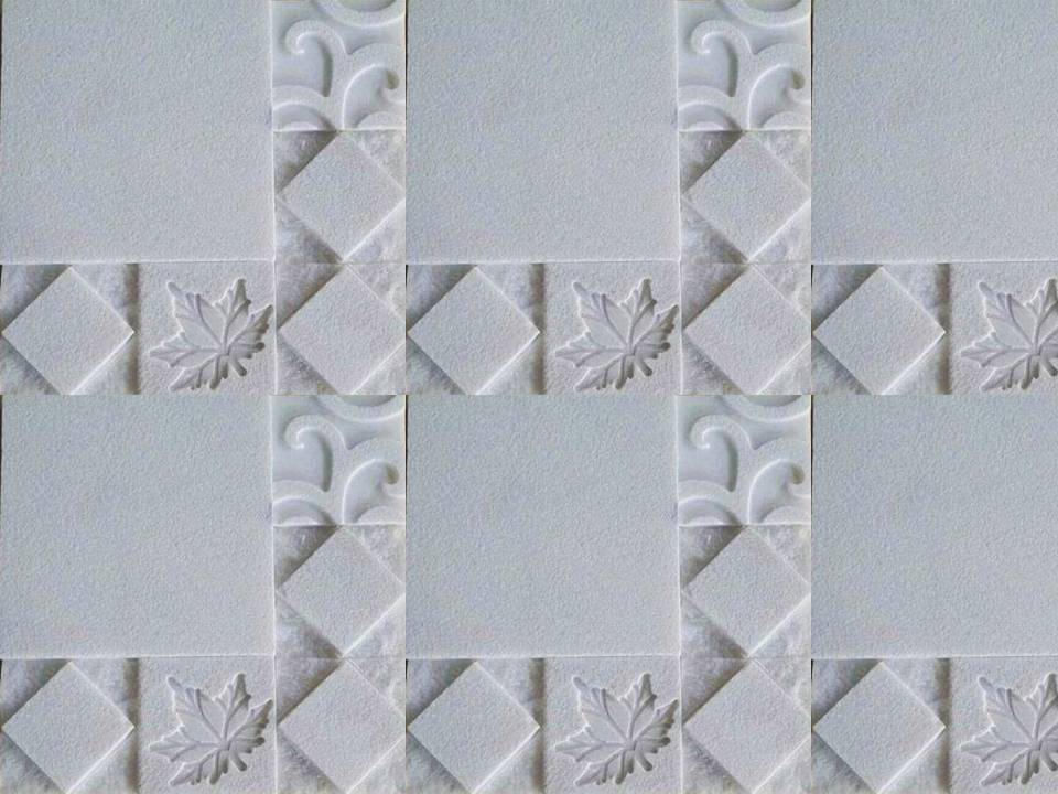 CNC carving, 3D Engraving, Decorative White Marble Stone Mosaic Wall Tile